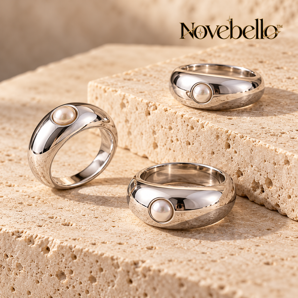Novebello™ Silver Pearl Accent Ring Collection