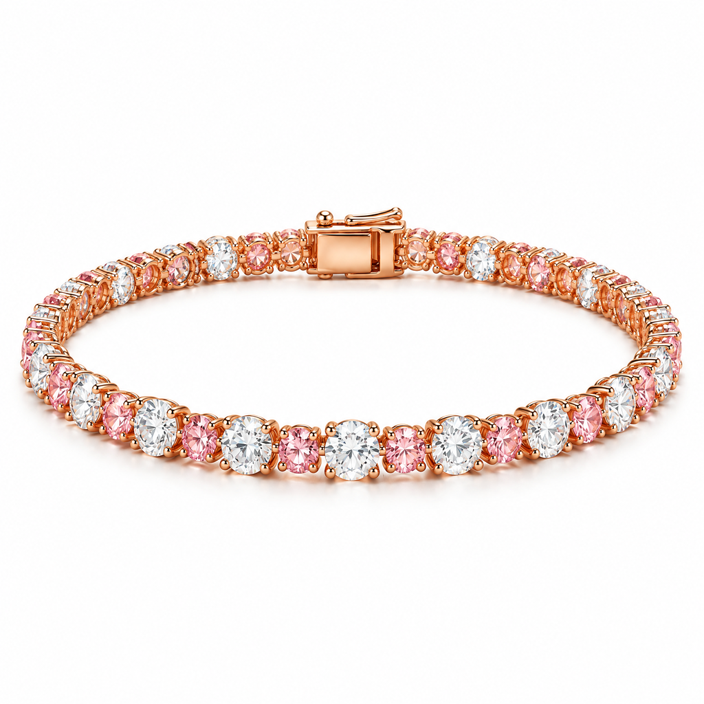 Novebello™ Rose Gold Crystal Tennis Bracelet