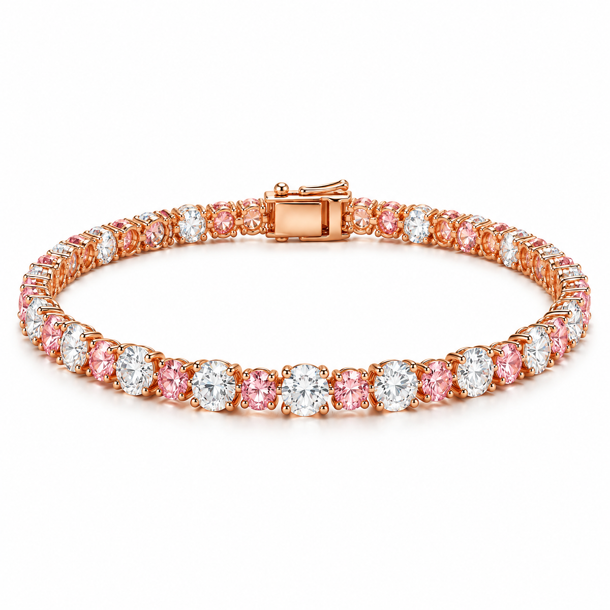 Novebello™ Rose Gold Crystal Tennis Bracelet